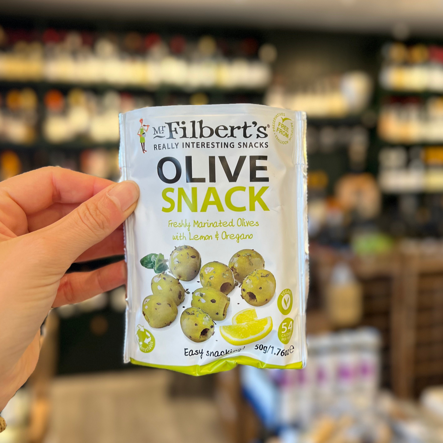 Mr Filbert’s Citron & Oregano grønne Oliven