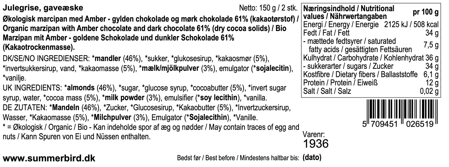 Summerbird Julegrise gaveæske