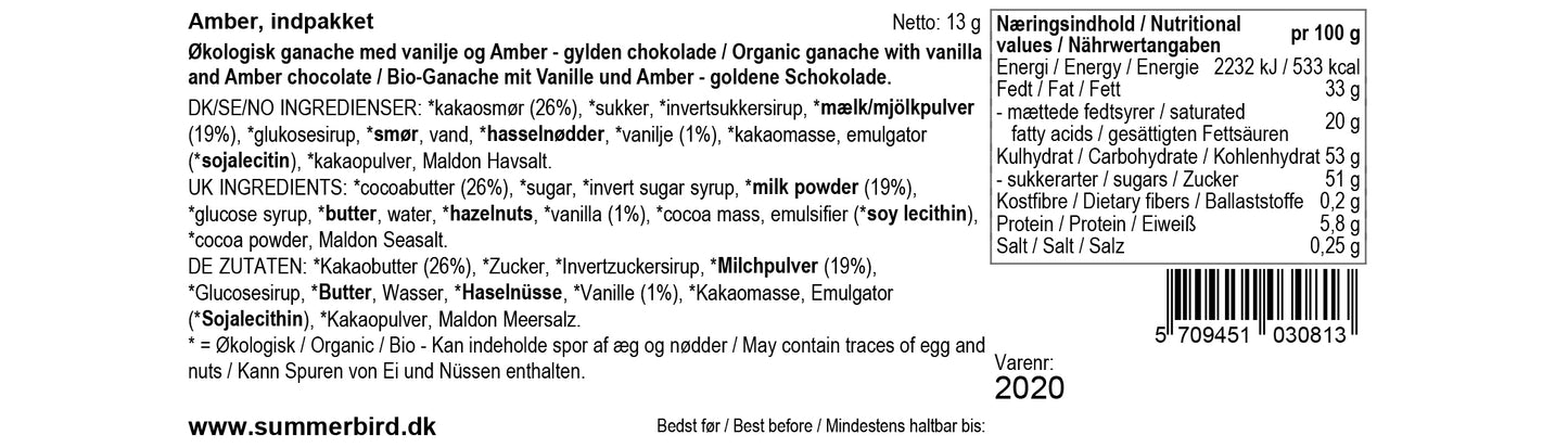 Summerbird Organic Amber Sommerfugl