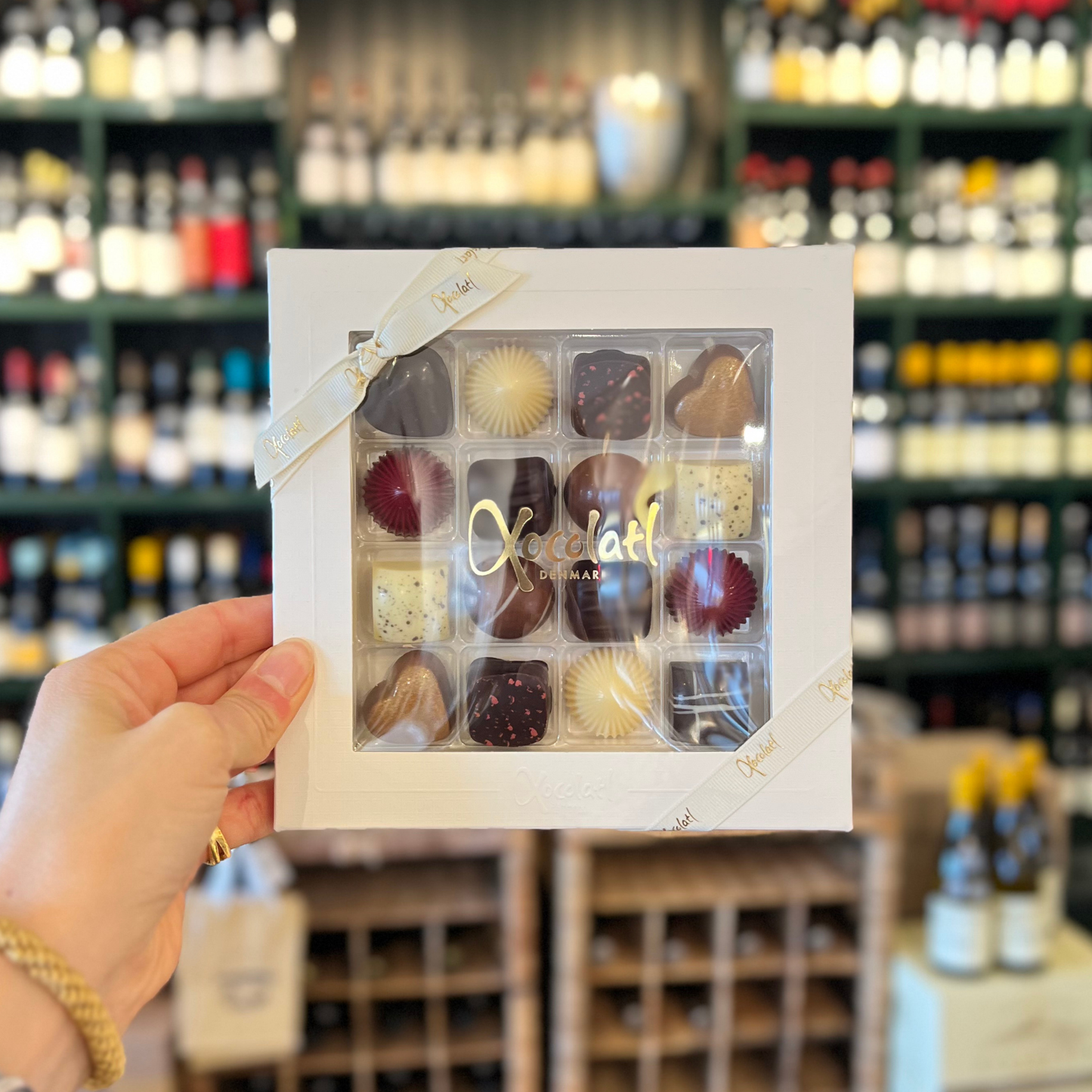 Xocolatl Juleæske med 16 fyldte chokolader