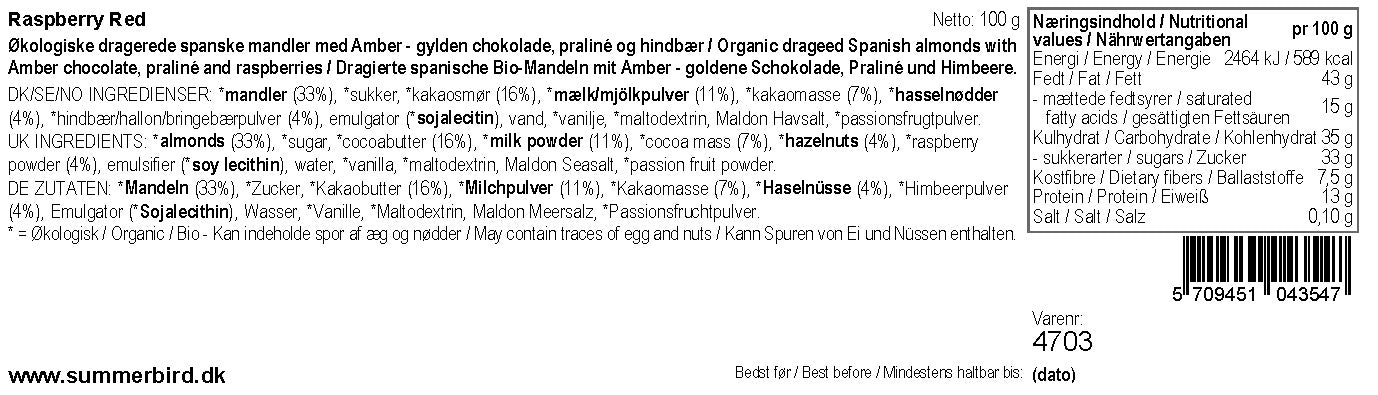 Summerbird Organic Raspberry Red
