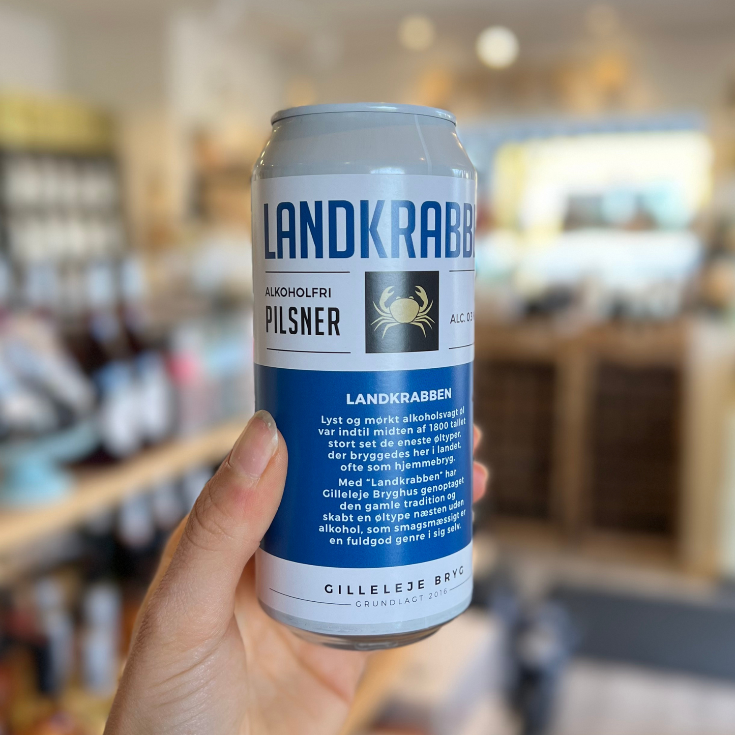 Gilleleje Bryg, ALC FRI Pilsner Landkrabben ØKO 44cl