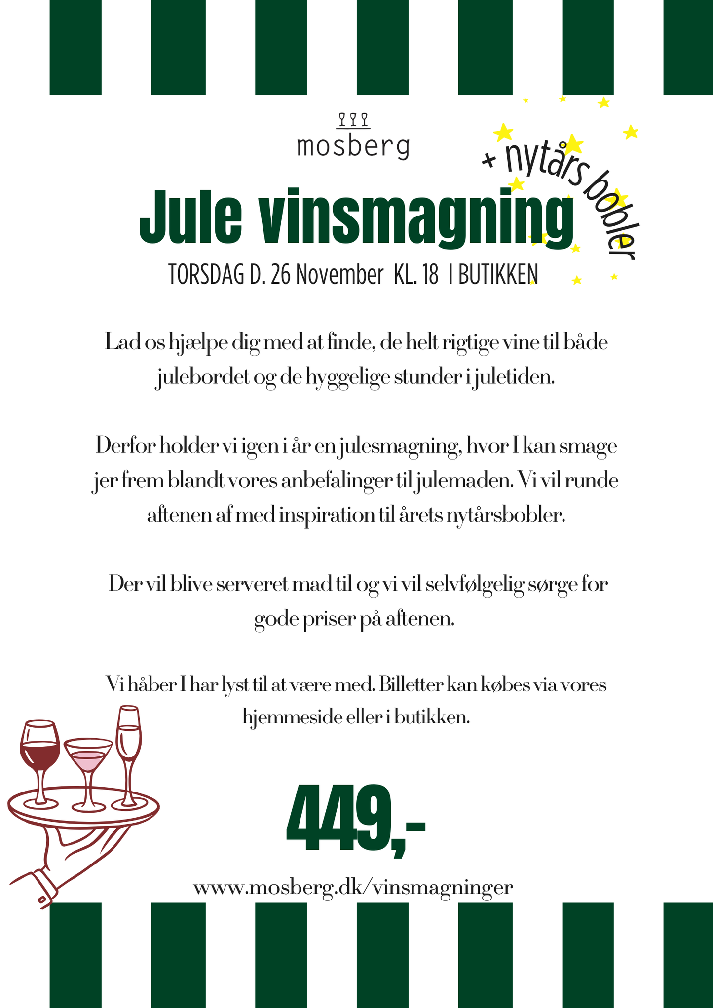 Julesmagning + nytårsbobler d. 26 Nov.