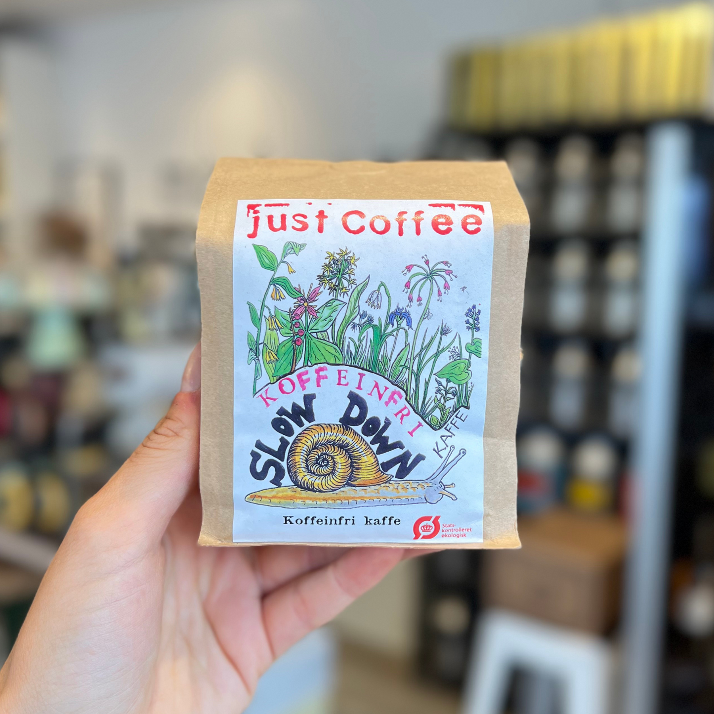 Just Coffee Slow Down Koffein fri, 250g