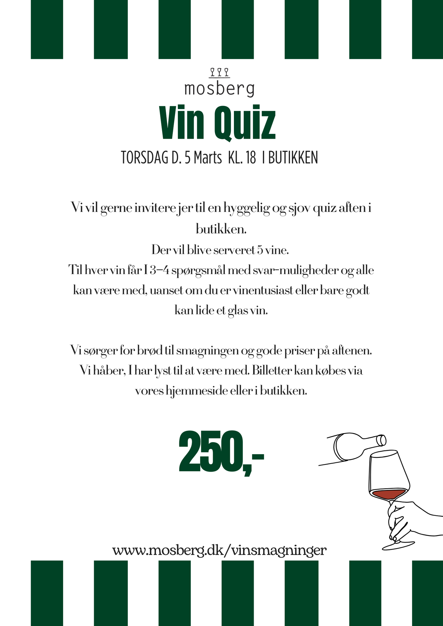 Vin Quiz Smagning d. 5 Marts
