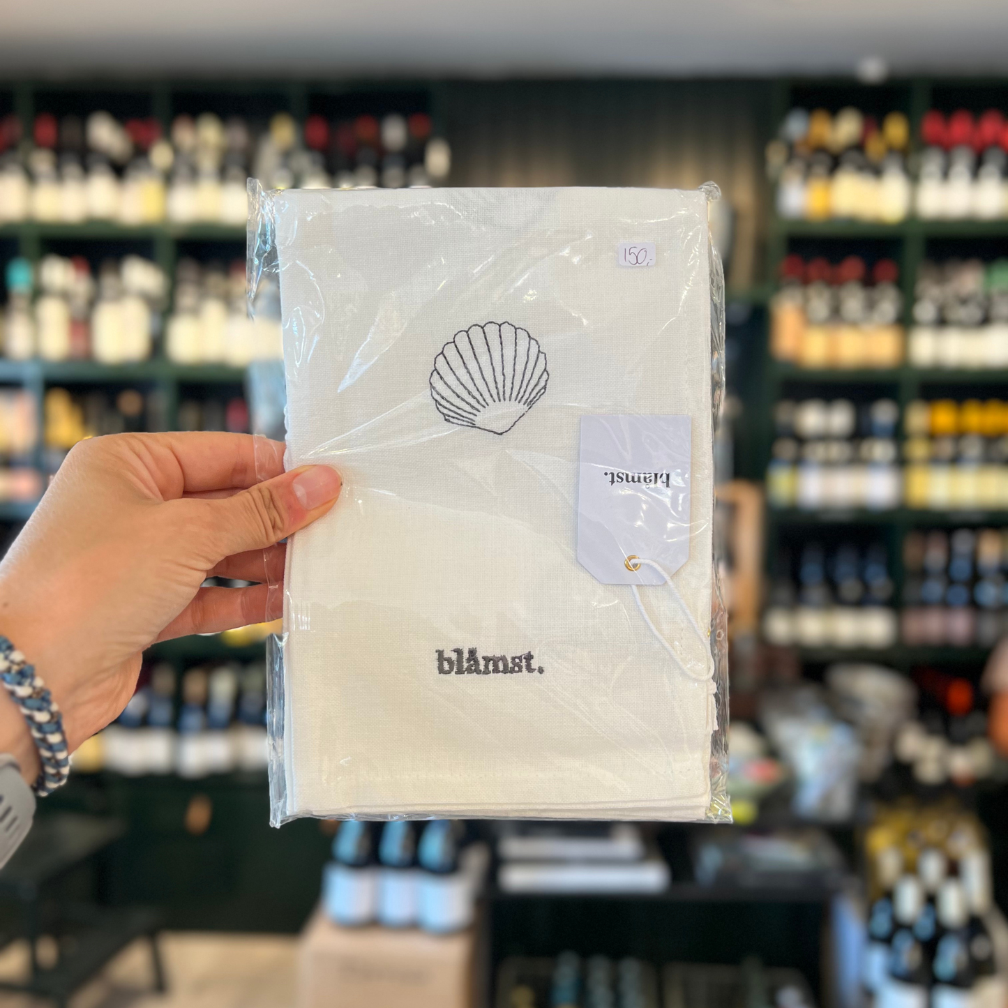 Blåmst Stofservietter - Musling 2-pak