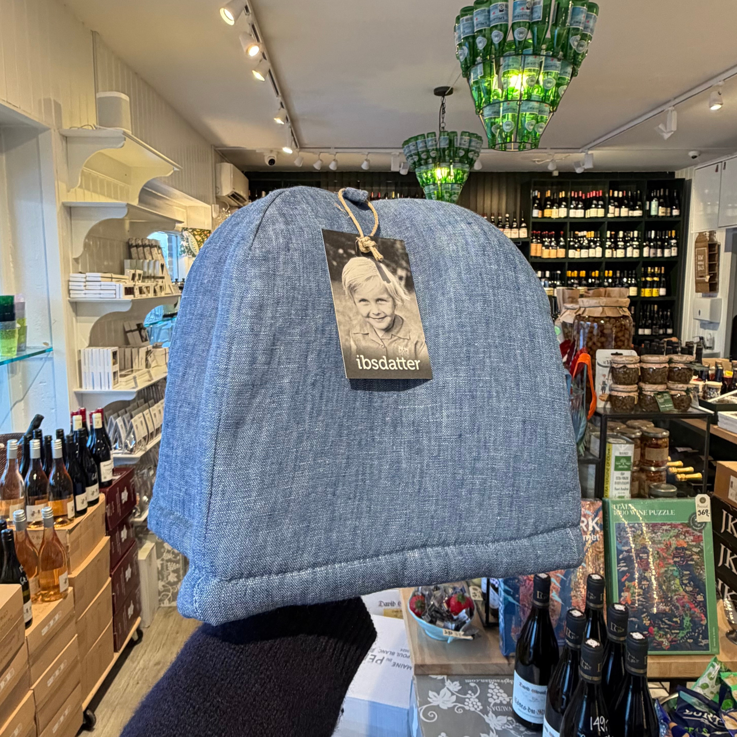 Ibsdatter tehætte, blå