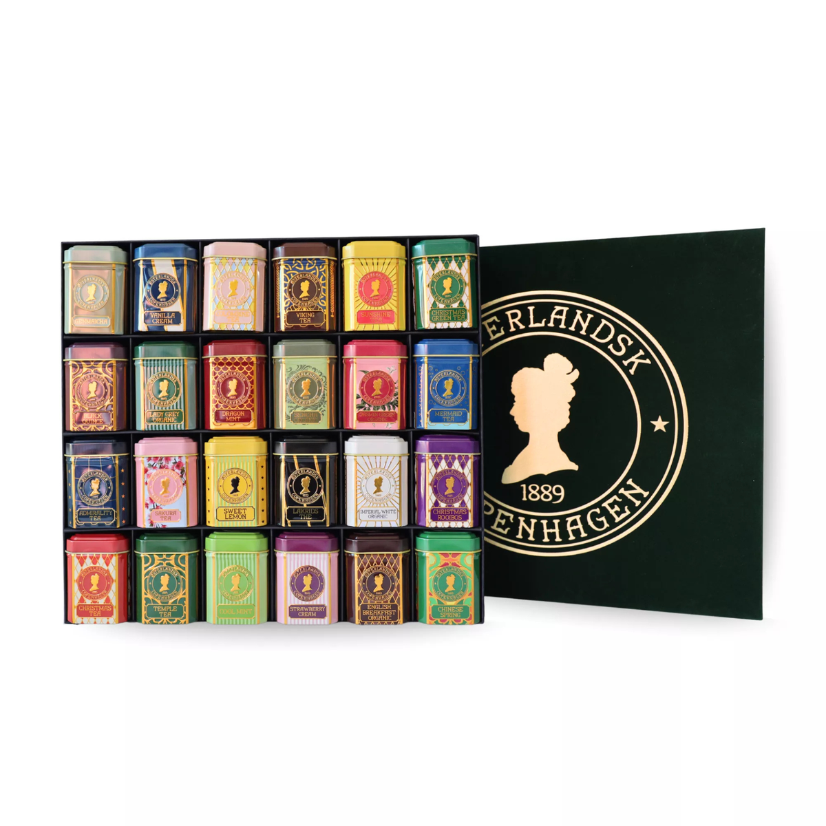 Østerlandsk Julegaveæske Grøn 24 Tea Selection