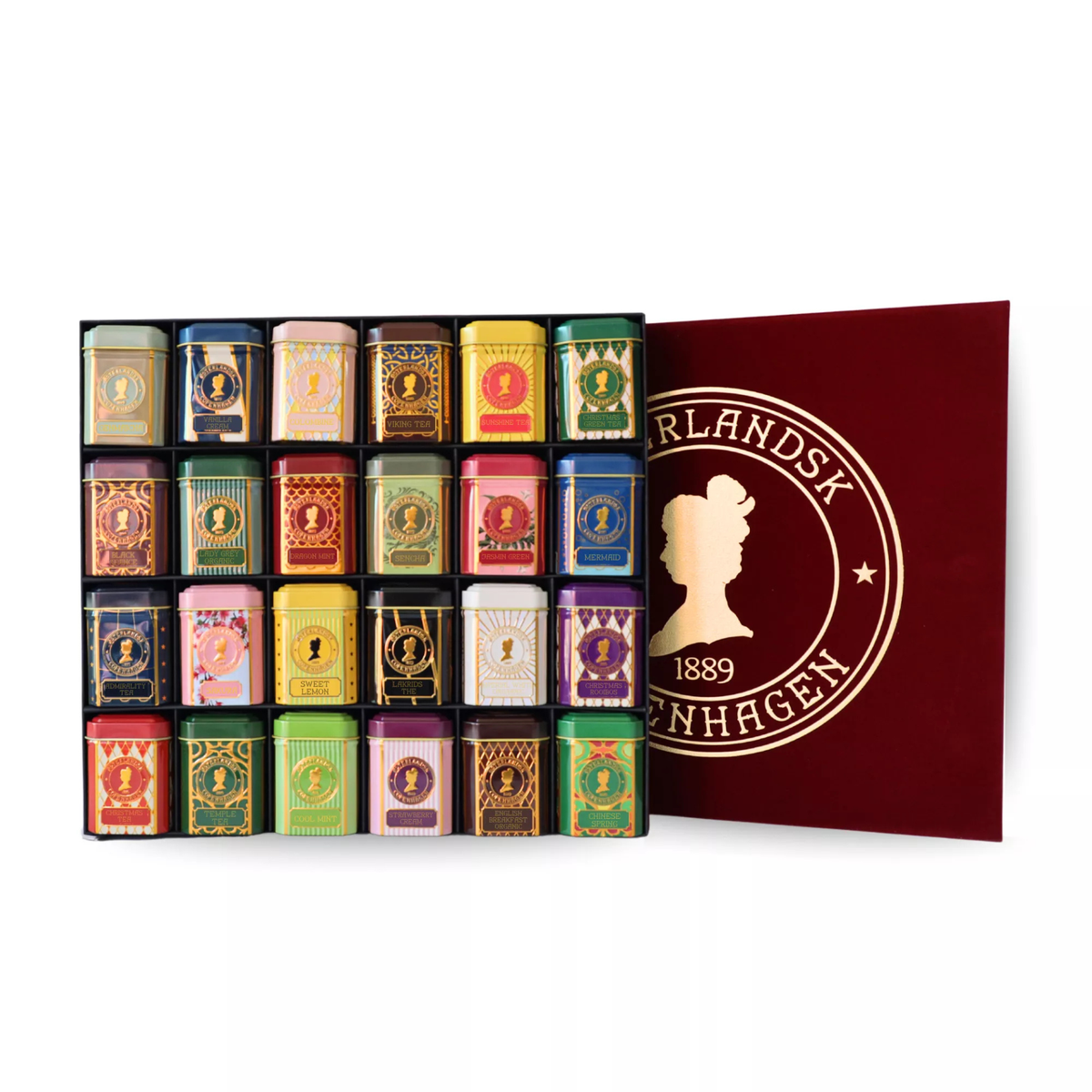 Østerlandsk Julegaveæske Rød 24 Tea Selection