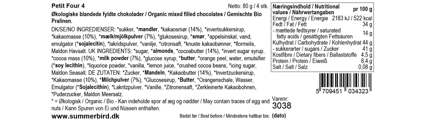 Summerbird Organic Petit Four