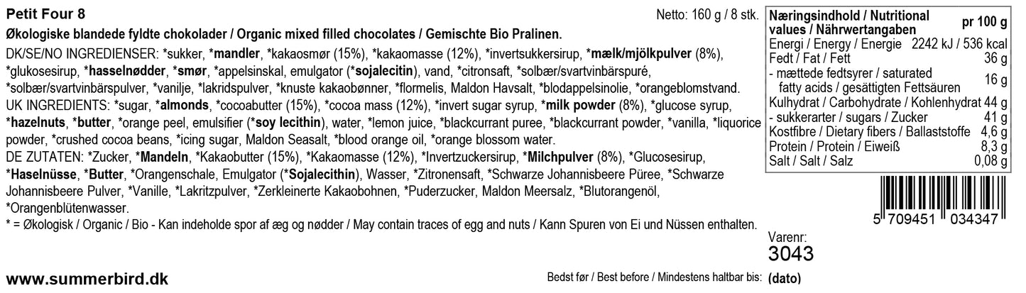 Summerbird Organic Petit Four 8