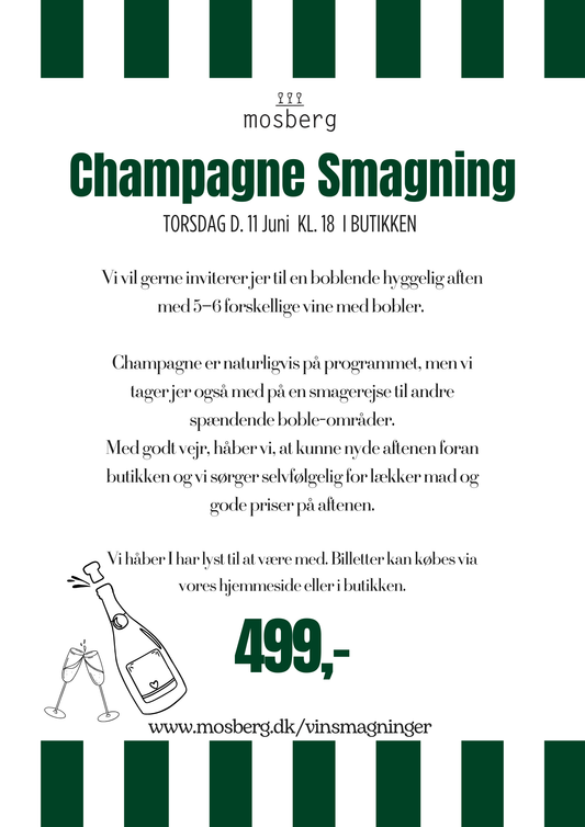 Champagne Smagning d. 11 juni