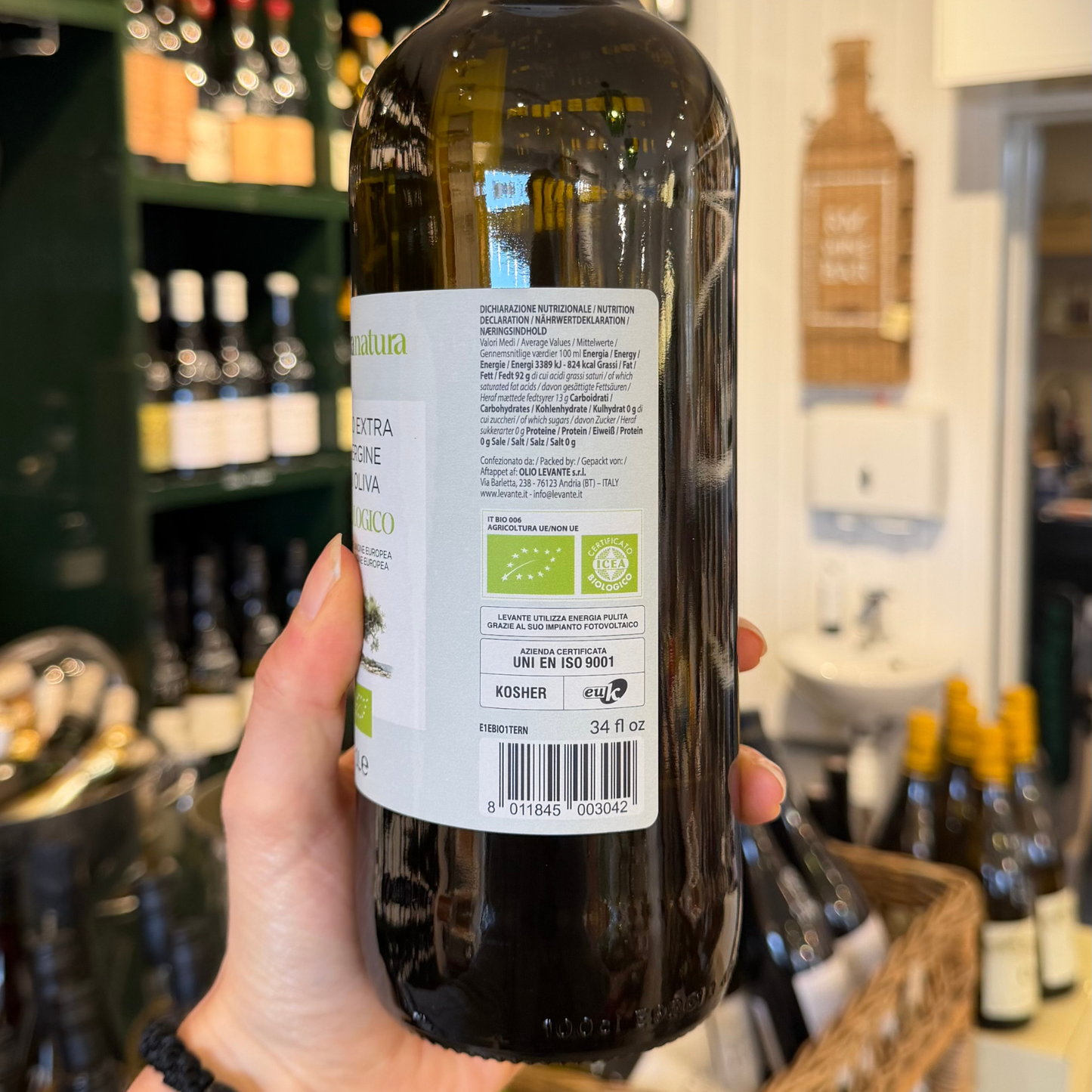 Italiensk Terra natura  ekstra jomfruolivenolie BIO 1L
