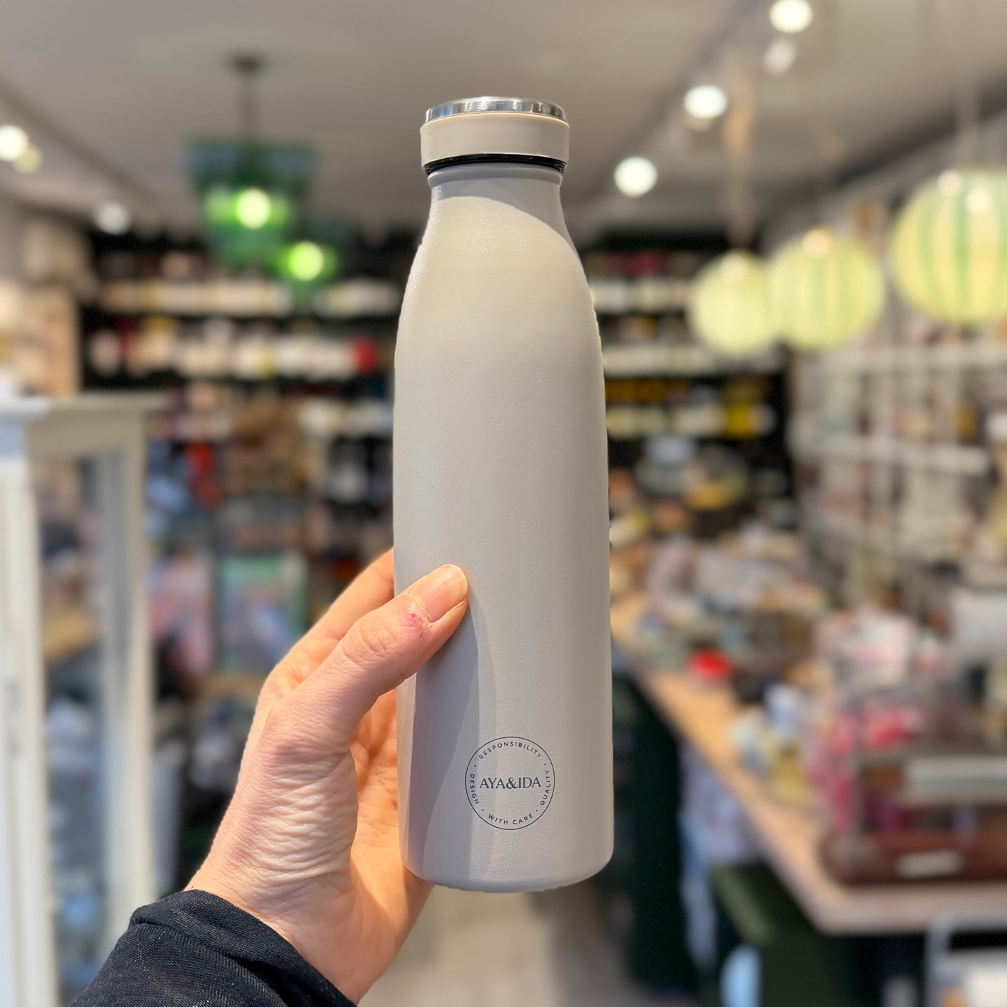 AYA&IDA Drikkeflaske Cream Beige 500ml