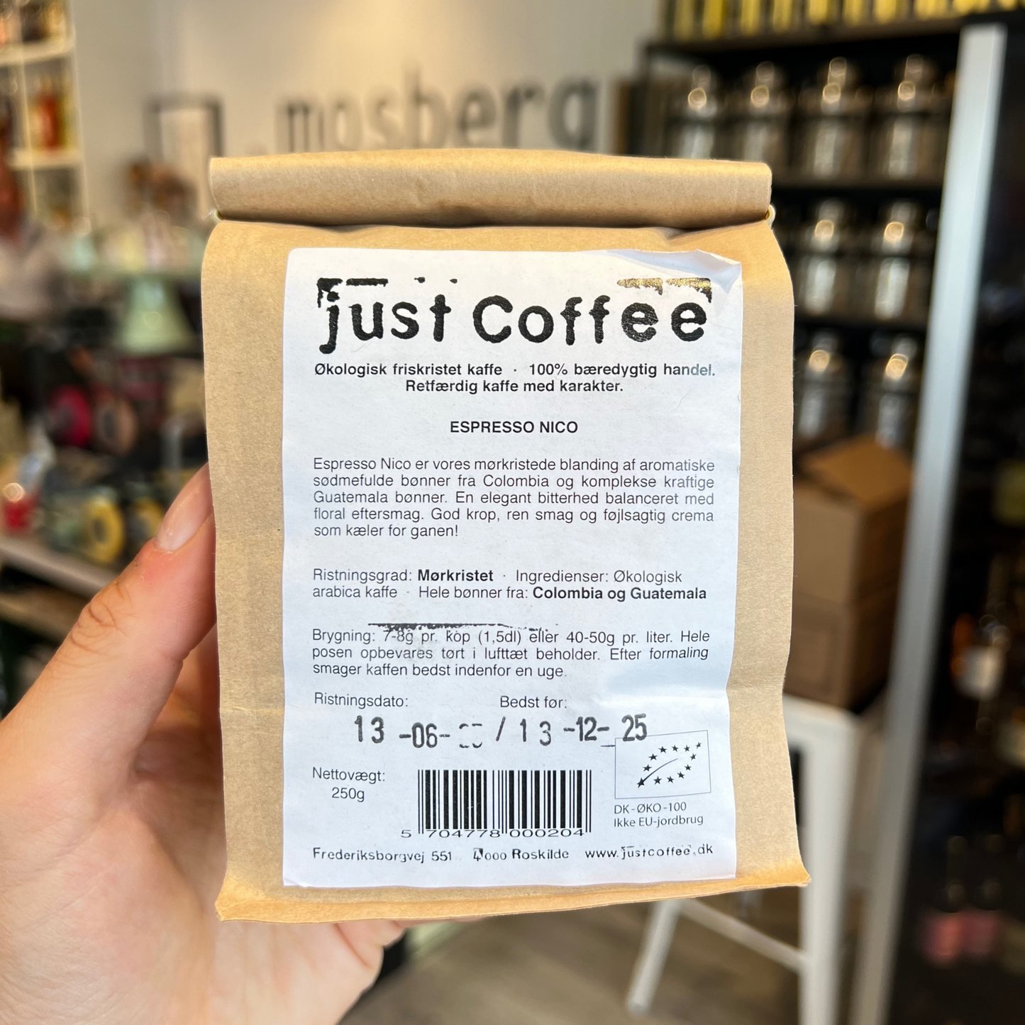 Just Coffee Espresso, 250g