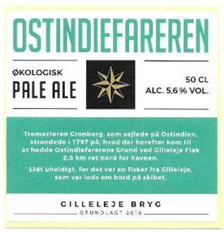 Gilleleje Bryg, Pale Ale Ostindiefareren ØKO 50cl