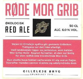 Gilleleje Bryg, Red Ale Røde Mor Grib ØKO 50cl