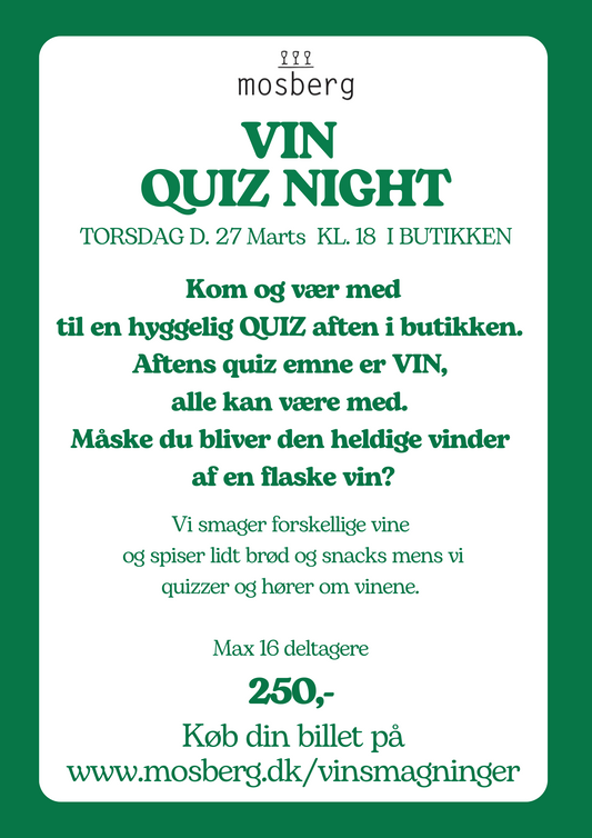 Vin quiz night d. 27 Marts 2025